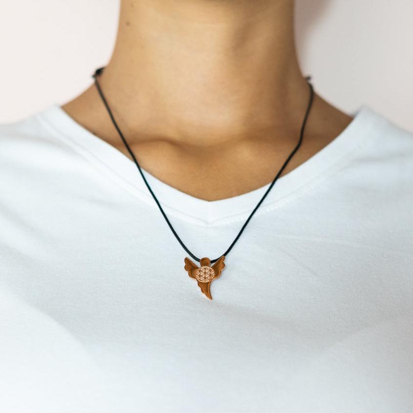 Angelo piccolo con cordino lavorato